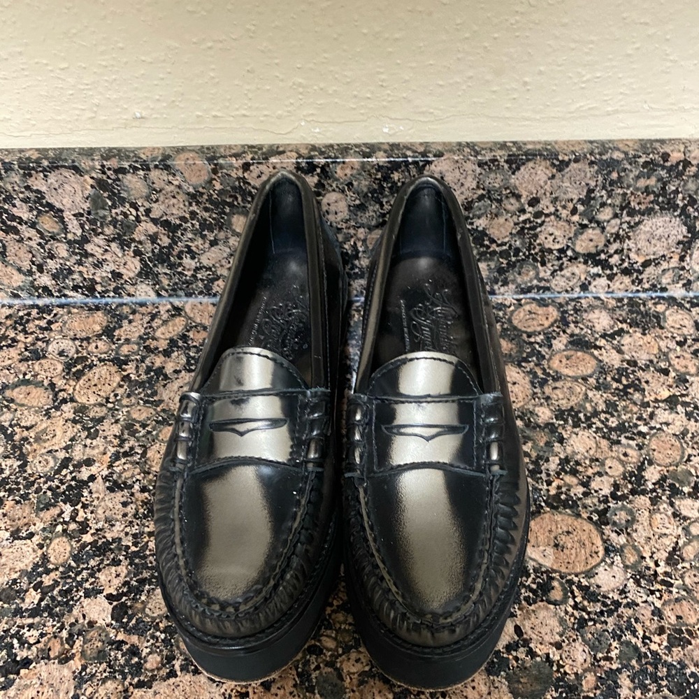 Alejandro Ingelmo Bronze Black Penny Loafers 8.5B